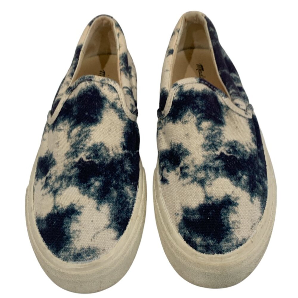 Madewell Sneaker Slip-On Sidewalk Shibori Shoes Tie Dye Blue Women's 7.5